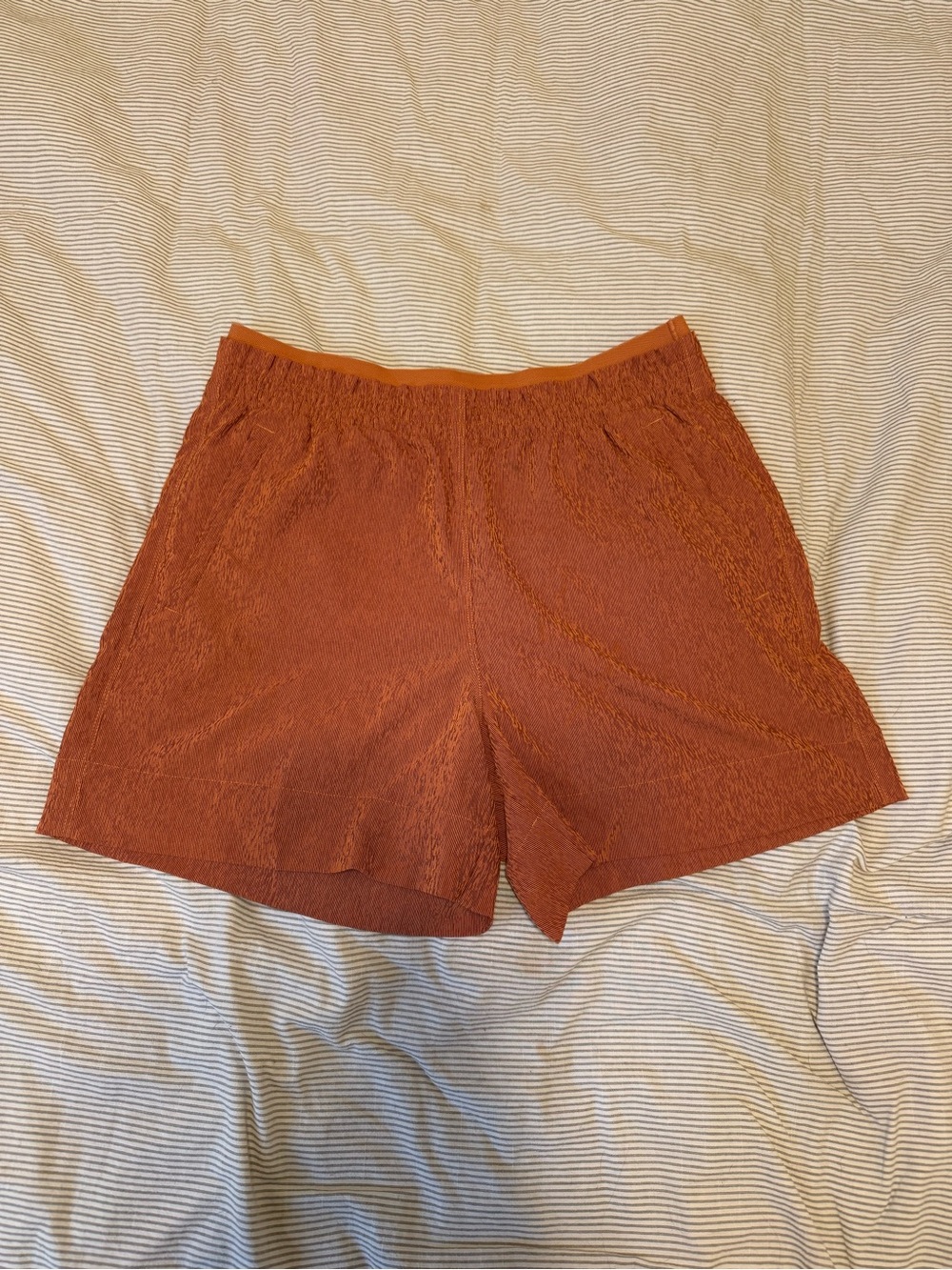 Women's Rust Orange Textured Athleta Shorts